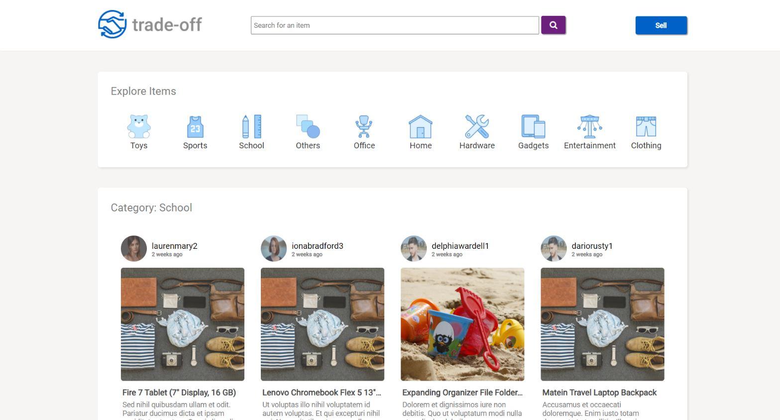 Trade-Off screenshot